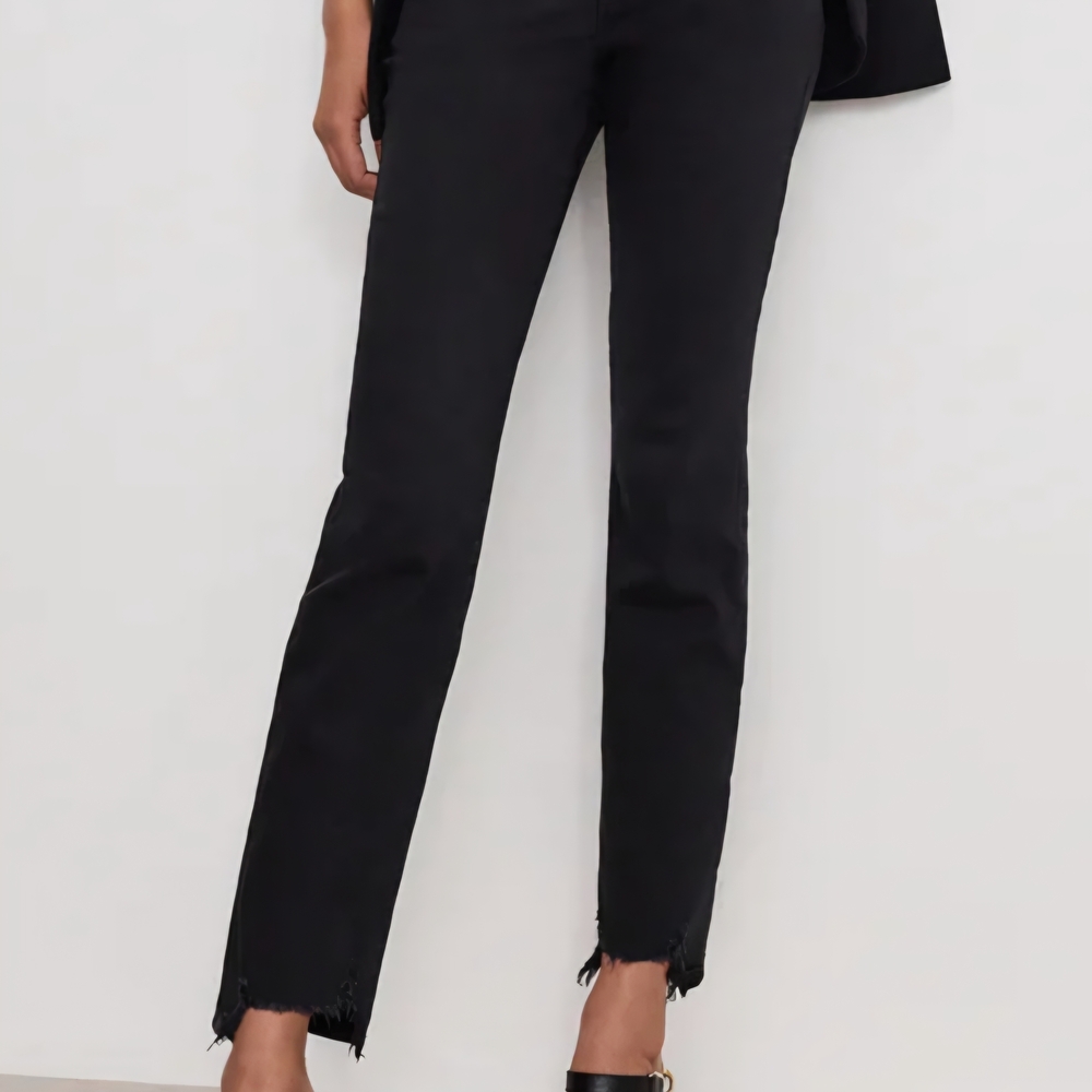 Good American Black Slim-Straight Jeans